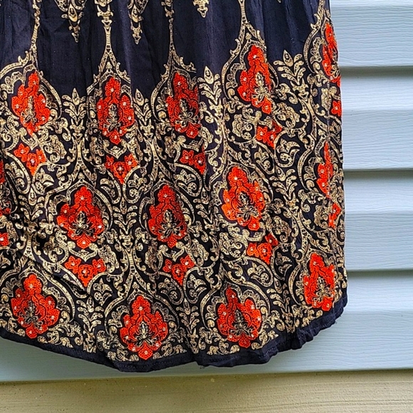 ROYAL PAISLEY WOMEN'S BKACK SKIRT NWT - Picture 8 of 10